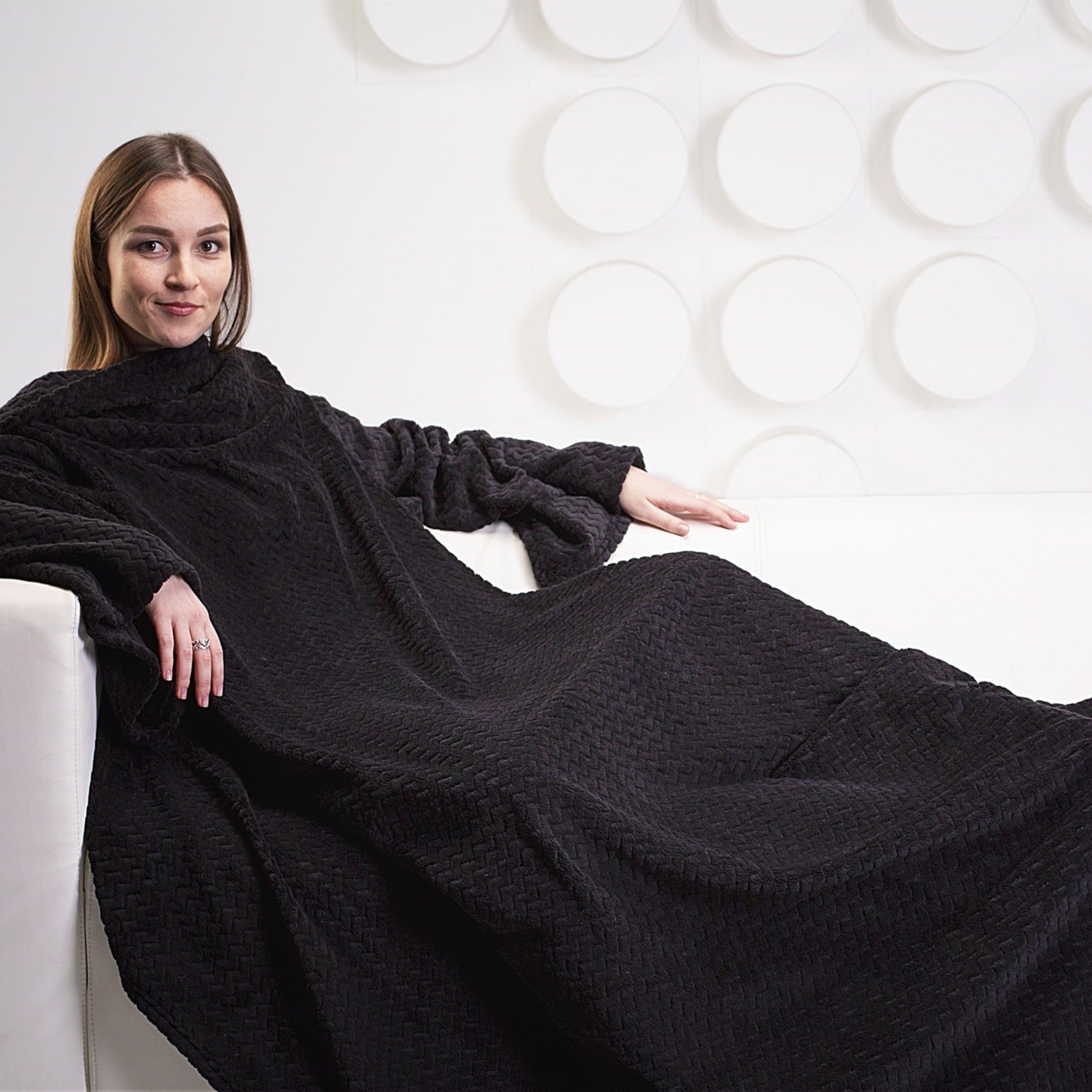 Плед с рукавами Gekoko Premium Black