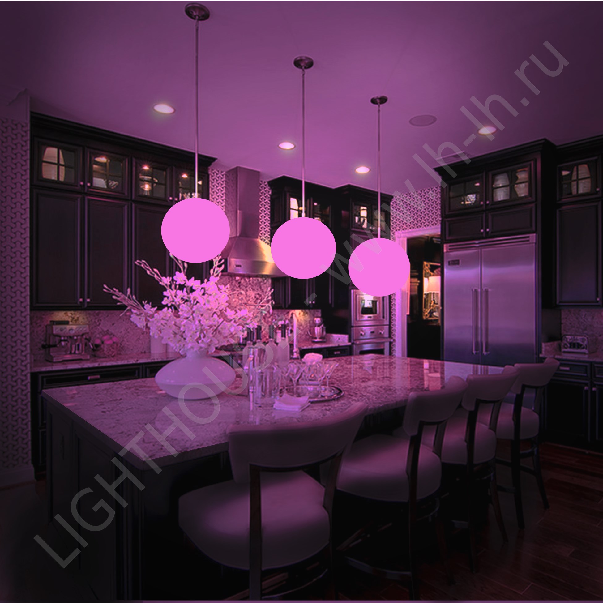 Подвесной LED шар Moonlight 220V RGB