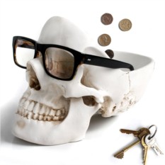 Белый органайзер для мелочей Skull