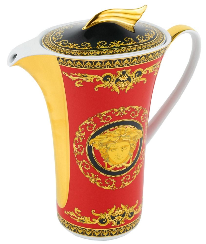 Кофейник Versace Medusa Red, фарфор, 1200 мл