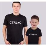 Парные футболки для папы и сына CTRL Парные футболки для папы и сына CTRL