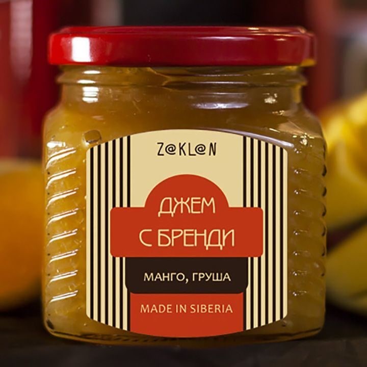 Джем с бренди в подарочной упаковке 300 г.