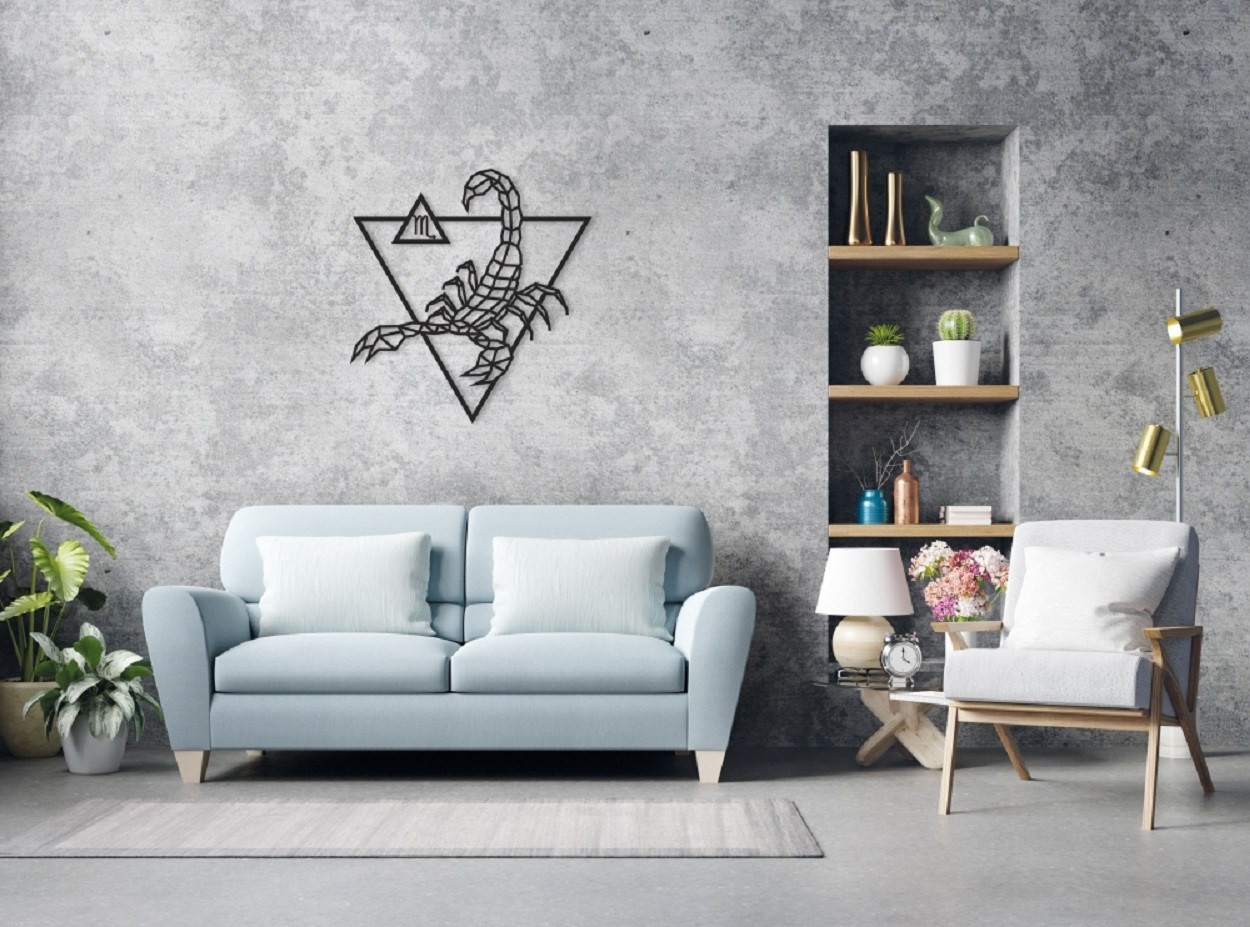 Деревянный декор настенный, панно EWA Design Скорпион