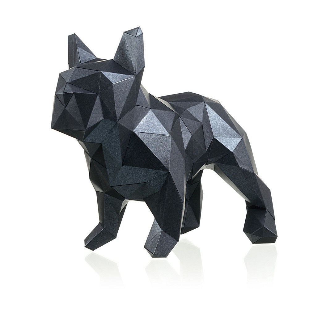 3D-конструктор Paperraz Бульдог Марсель (черный)