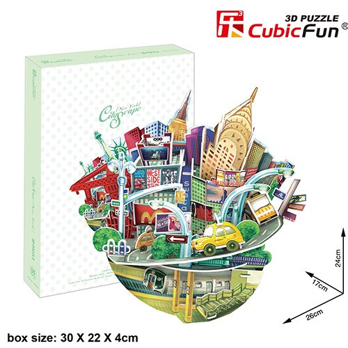 3D пазл Cubic Fun Городской пейзаж - Нью-Йорк