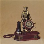 Телефон кноп. "Капитан" (дерево)