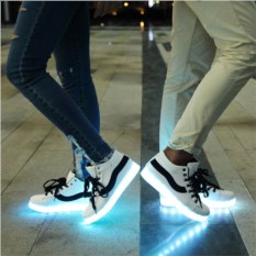 Светящиеся LED кроссовки с полоской