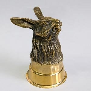 Чарка Охотничья-Заяц, золочение