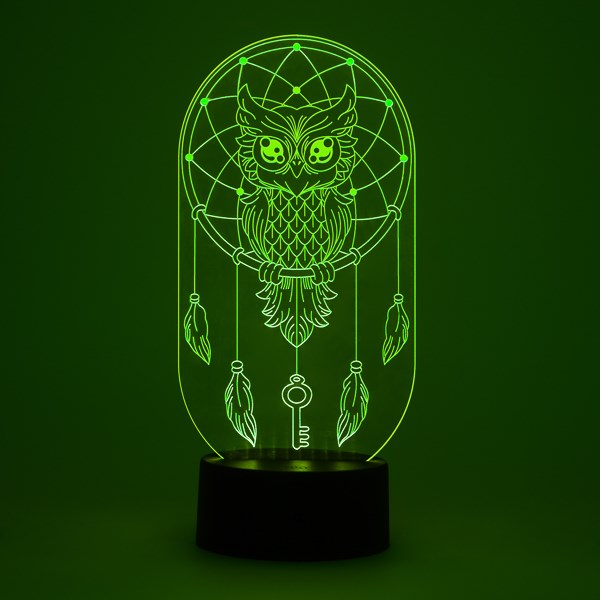 3D Ночник Сова и ловец снов