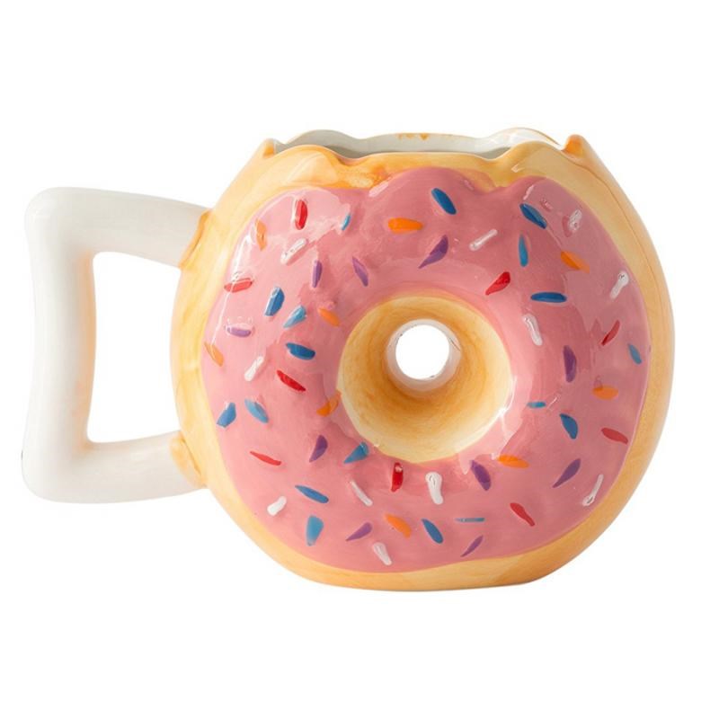 Кофейная кружка Donut coffee mug (клубничная)