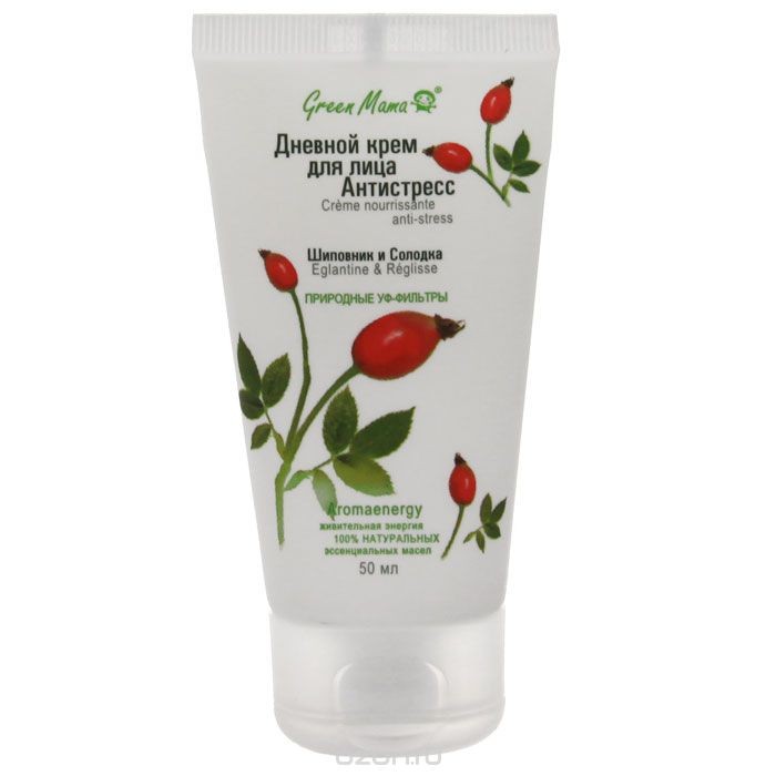 Крем для лица Green Mama Антистресс. Шиповник и солодка