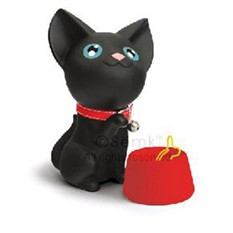 Подставка для скрепок  "Котенок черный " - отличное проявление Вашей...