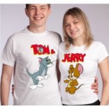 Футболки для влюбленных Tom and Jerry