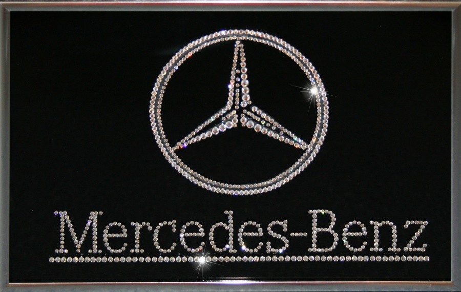 Картина с кристаллами Сваровски Mercedes