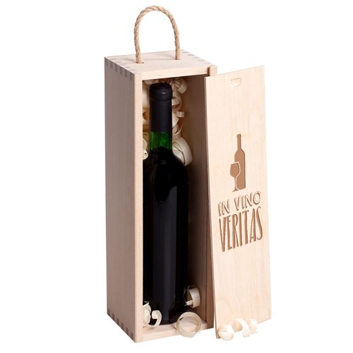 Коробка для вина с гравировкой In Vino Varitas