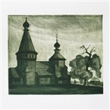 Гравюра «Вознесенская церковь» 