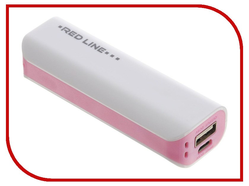 Внешний аккумулятор Red Line R-3000 Power Bank 3000mAh Pink