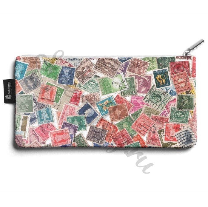 Кожаная косметичка Stamps