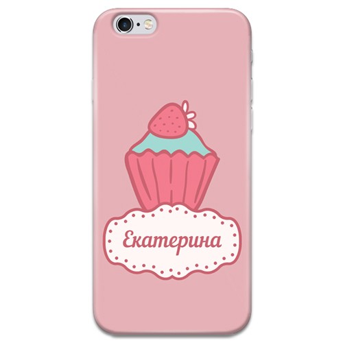 Именной чехол для iPhone «Капкейк»