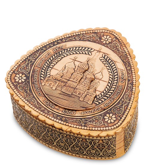Шкатулка Божий Храм Блаженного (береста)