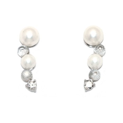 Серьги с жемчугом PIERRE CARDIN