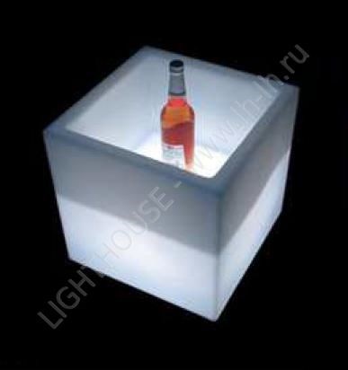 Светящийся LED куб Cube, 40 см (с отверстием)