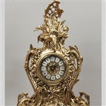Каминные часы большие, золото, 55х40см