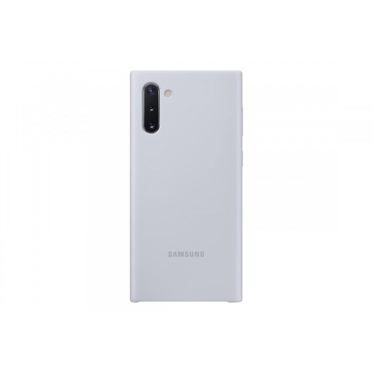 Чехол Samsung Silicone Cover Note 10, серебристый