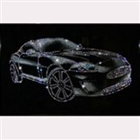 Картина Swarovski "Спортивный автомобиль"