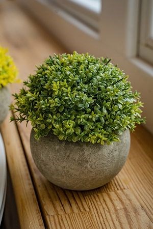 Искусственное растение в горшке BUSH BALL, пластик, 12х13 см