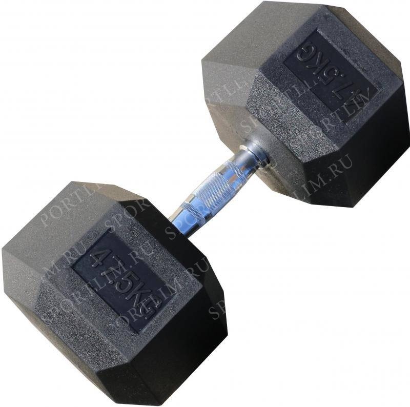Гантель гексагональная обрезиненная 47,5 кг Body-Solid