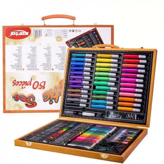 Набор для рисования Artistic Set 150 в деревянном кейсе