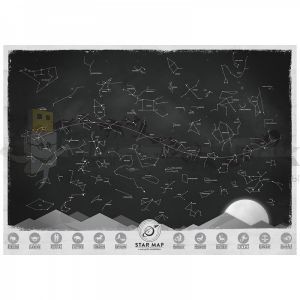 Светящаяся карта созвездий Star Map (на английском)