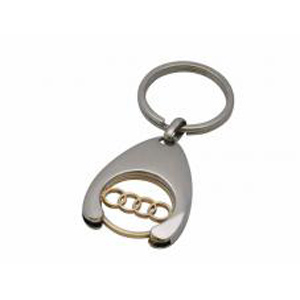 Брелок Audi (золото+хром)