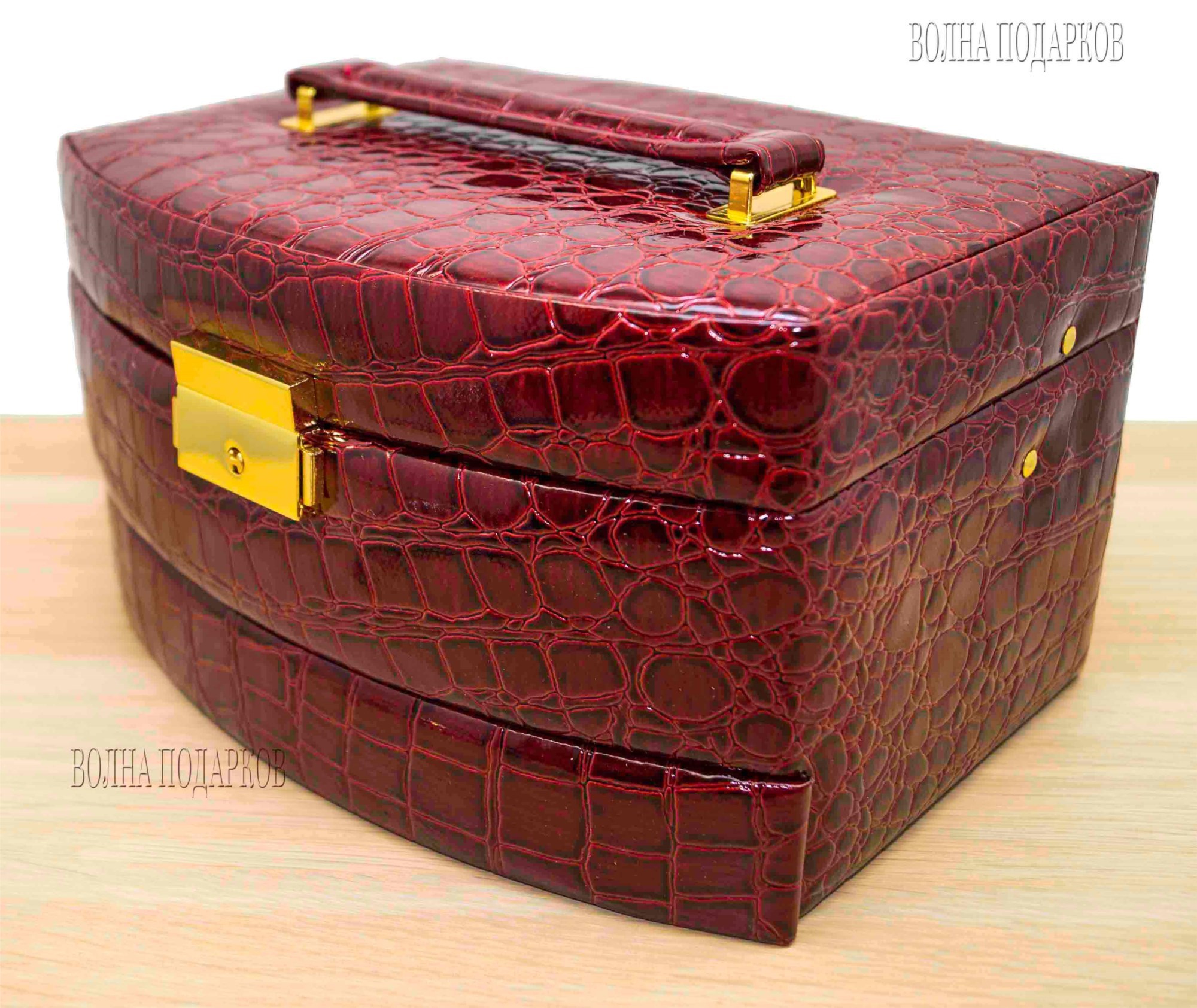 Вишневая шкатулка для ювелирных украшений Valise
