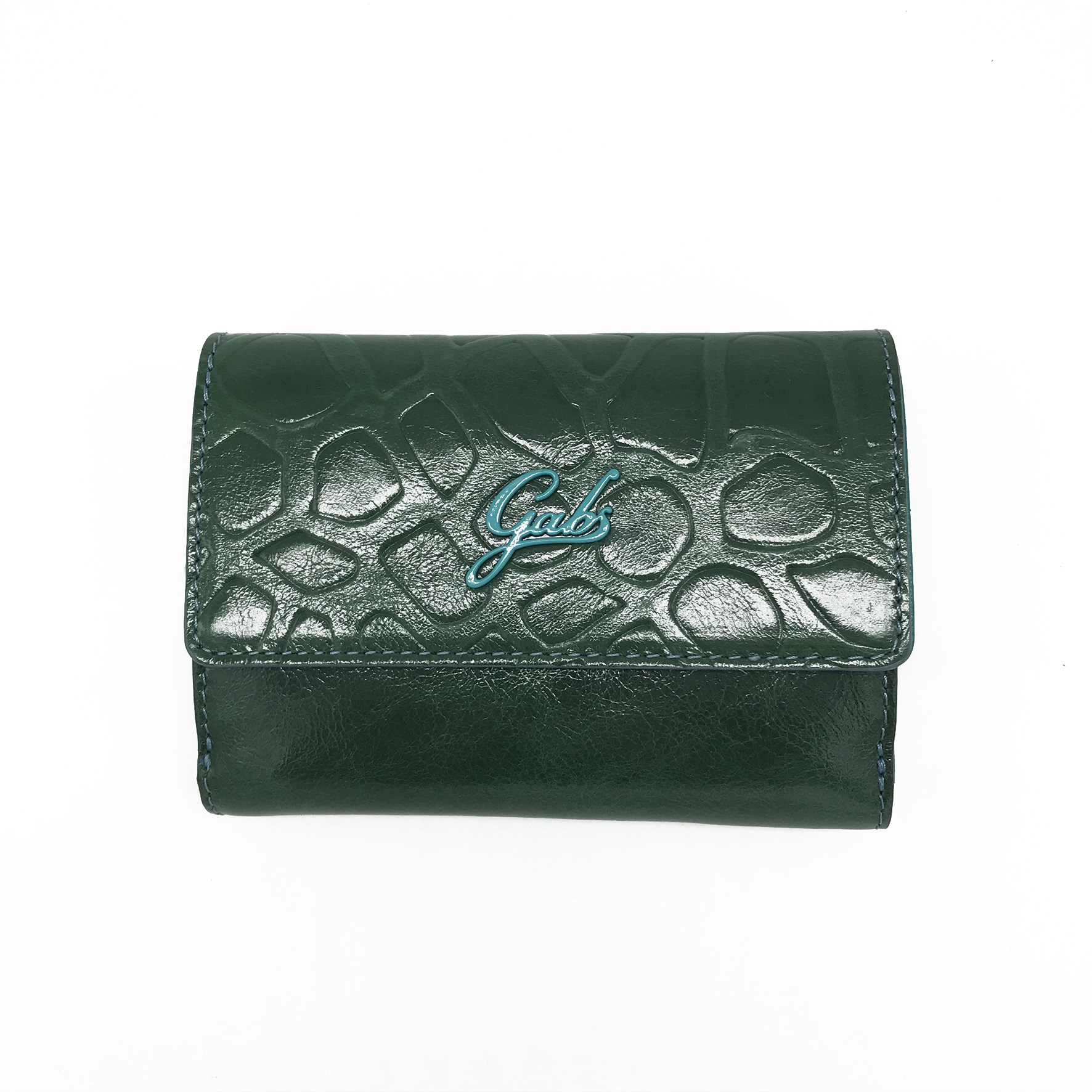Кожаный кошелек Gabs GMoney24 Giraffa Luna Celadon, Italy