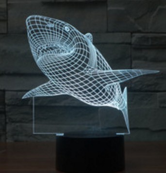 3D светильник Акула