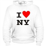 Унисекс толстовка 'I Love NY 2'