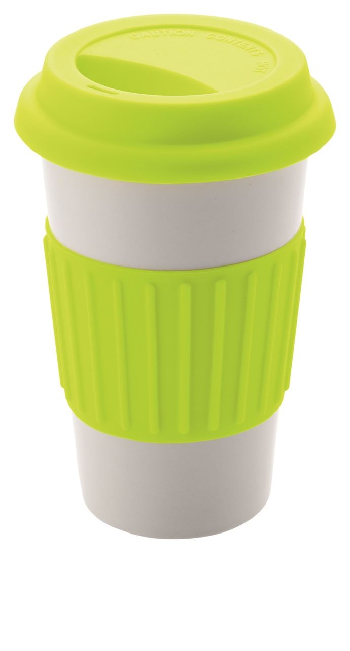 Кружка с крышкой Cafe