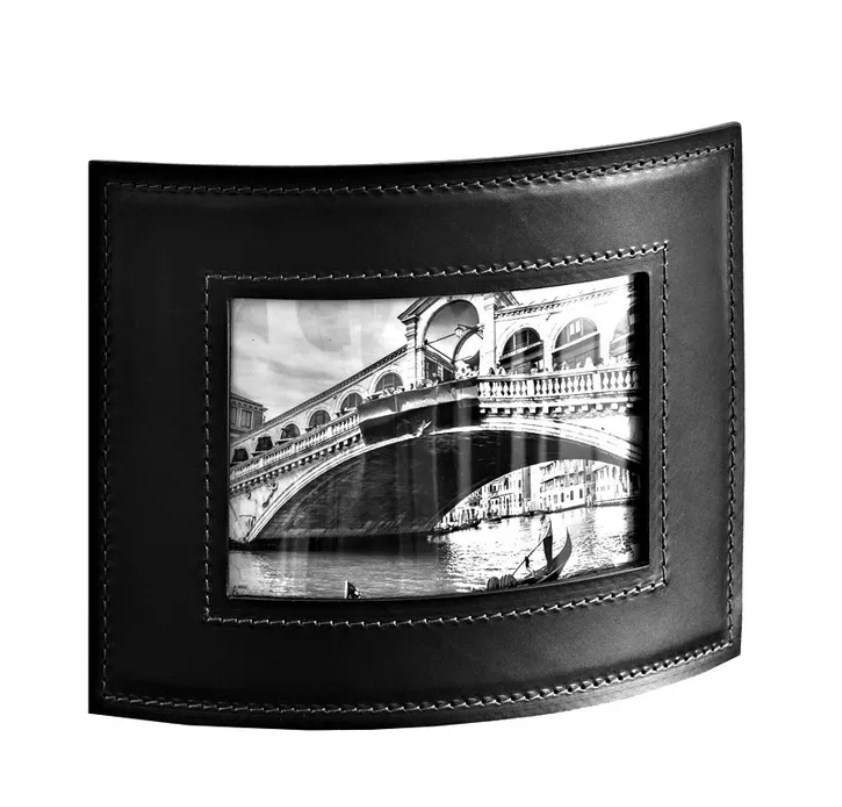 Фоторамка Luxe из кожи Full Grain Bologna Black