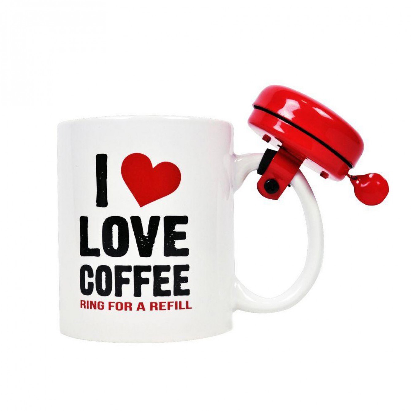 Кружка со звонком I Love Coffee