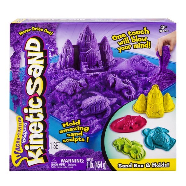 Кинетический песок с 4-мя формочками Kinetic sand