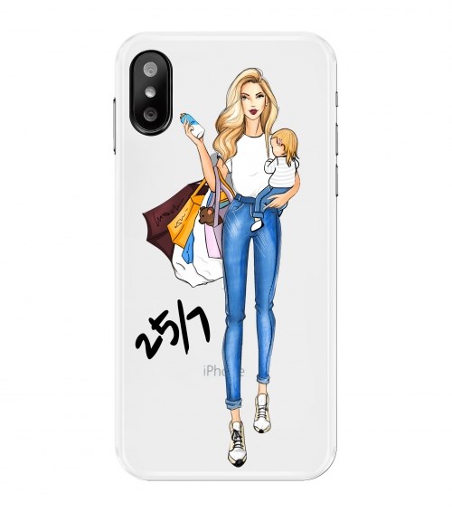 Чехол для iPhone «25/7» #ЯЖЕМАТЬ