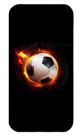 Пластиковая 3D накладка Soccer для iphone 4/4S