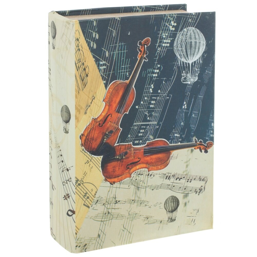 Шкатулка-книга Пара скрипок с кодовым замком