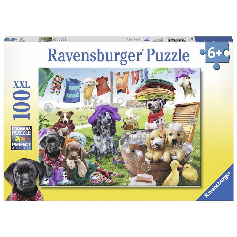 Пазл XXL Ravensburger Красочный день стирки (100 шт.)