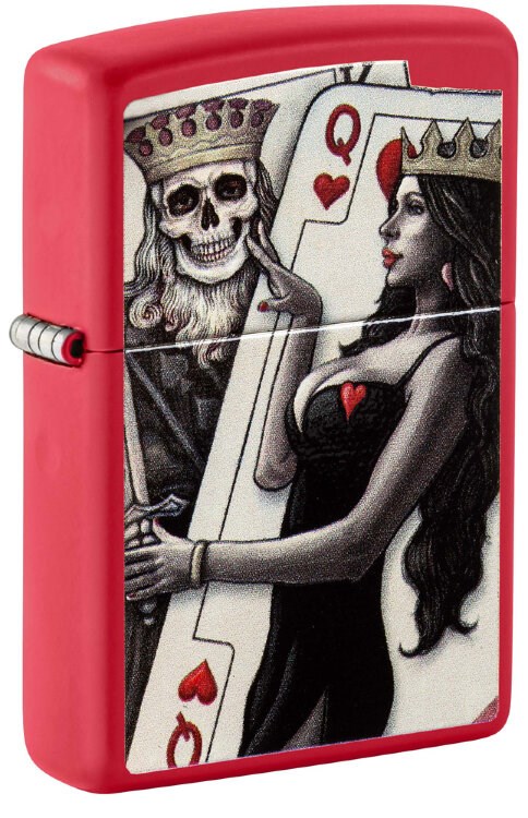 Зажигалка Zippo Skull King Queen Beauty 48624