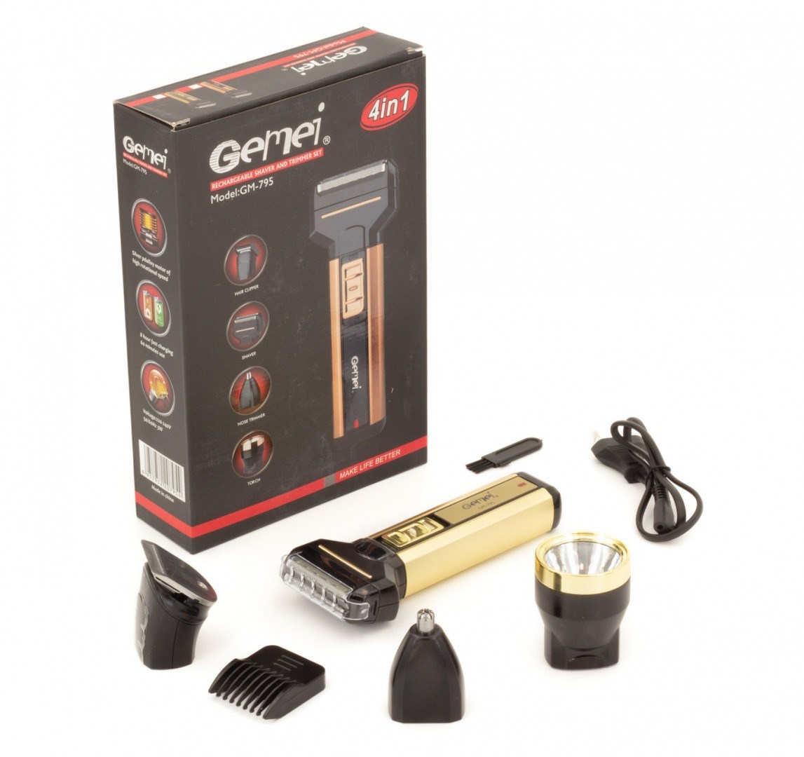 Бритва Gemei GM-795 Trimmer 4 в 1