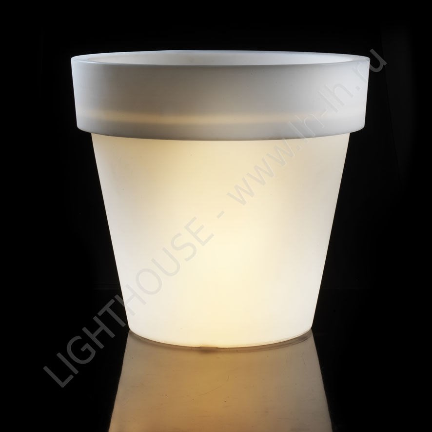 Светящееся LED кашпо-ваза Стандарт H72 White 220V