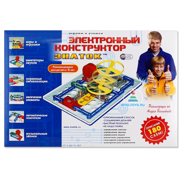 Электронный конструктор «Знаток на 180 схем